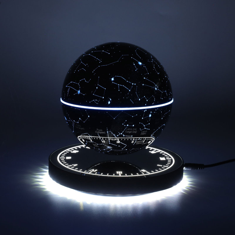 360° Auto-Rotating Freestanding Magnetic Levitating Globe With LED