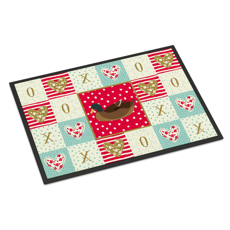 Annice Non-Slip Valentine's Day Indoor / Outdoor Doormat, 24"W x 36"L