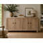 Capri 86.6'' W Solid Wood Sideboard
