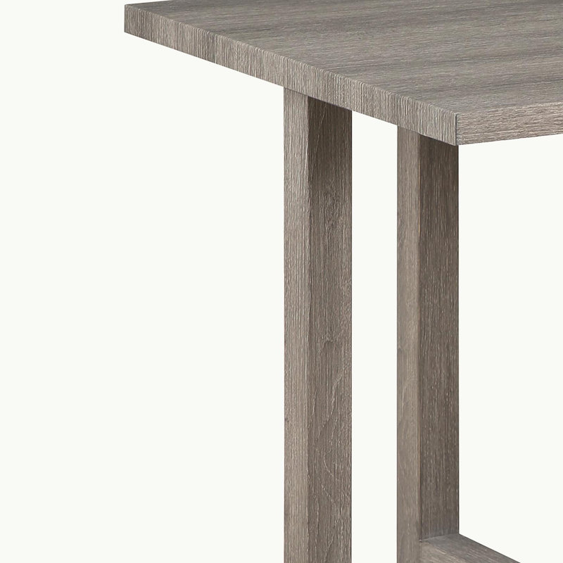 Moseberg 24" gray worn-end table