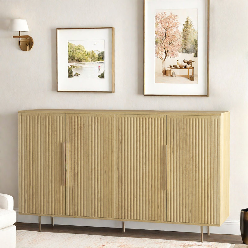 Buffet avec rangement et tablettes réglables