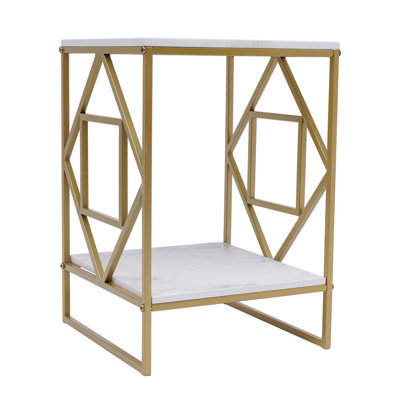 Dartanna 23.0315" Tall Frame End Table