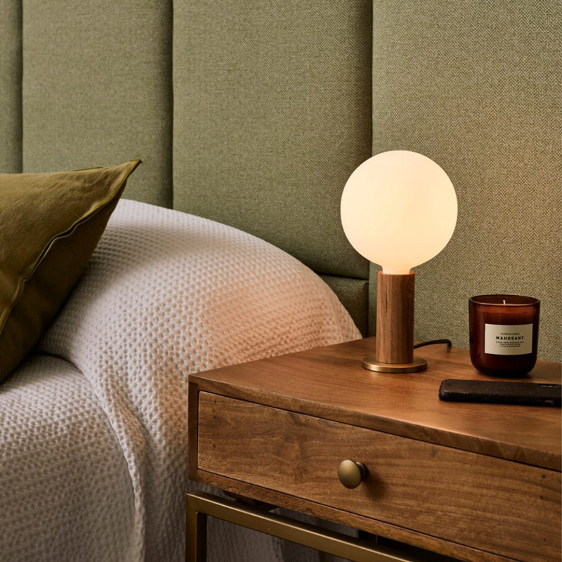 Knuckle Table Lamp, Oak