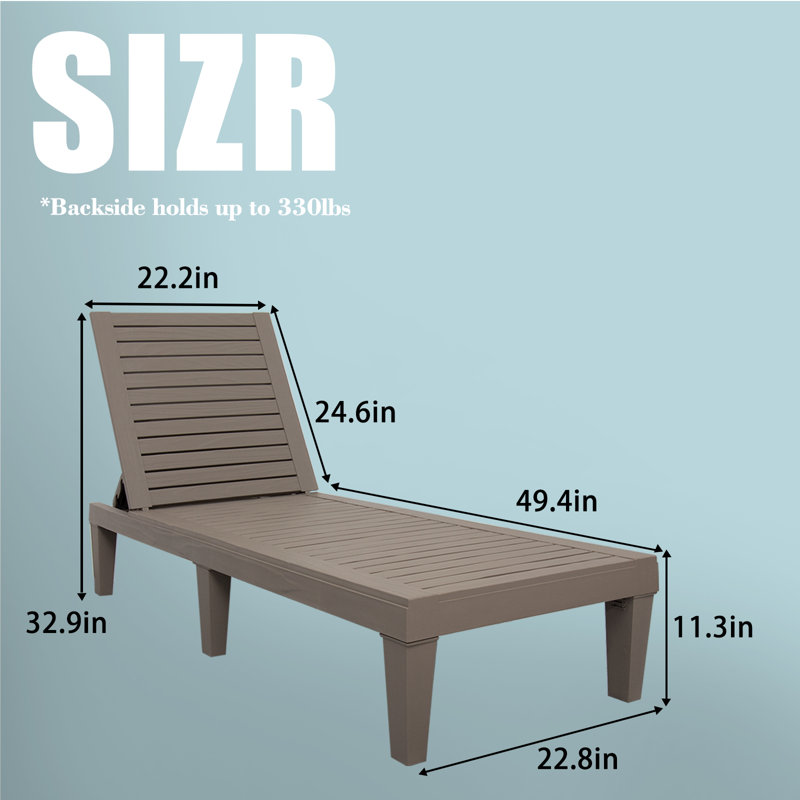 Chaise longue d'extérieur