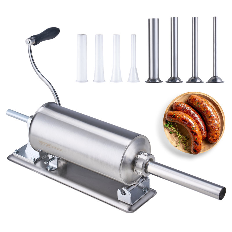 Bourreur à saucisse manuel, 2,5 L / 6 lb horizontal
