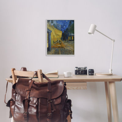 Van Gogh Café Terrace at Night Framed Giclee Art by one1000paintings