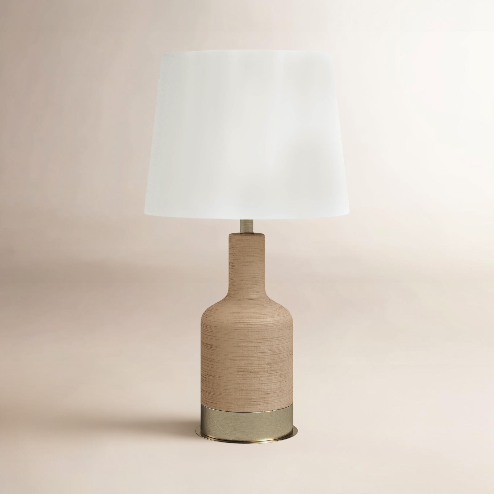 Lilou Table Lamp, Beige/Gold