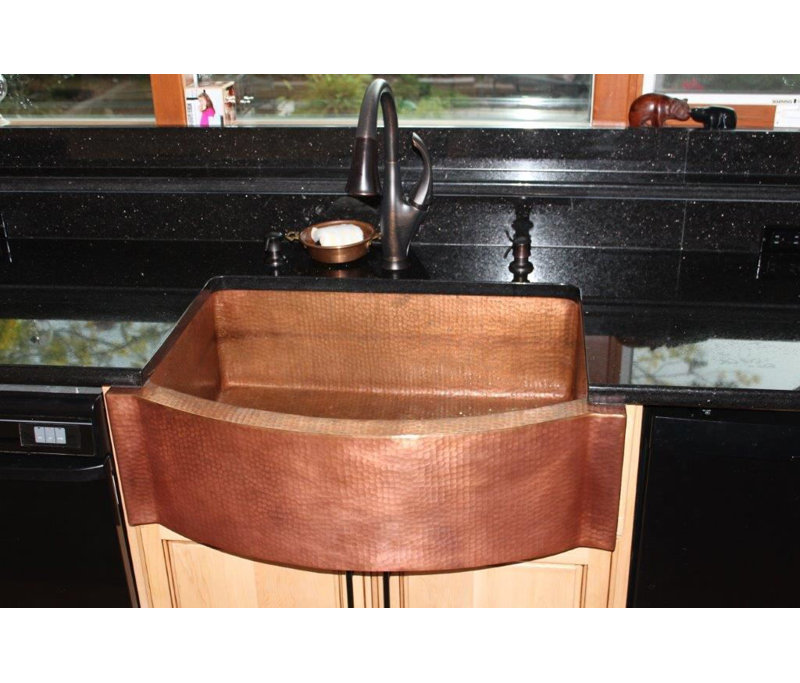 Bloomsbury Market 540mm W Single Bowl Copper Kitchen Sink