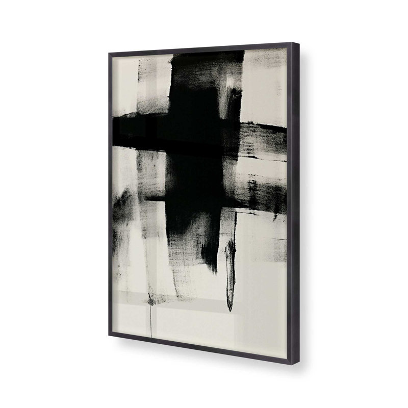 Charcoal Whisper I Print, Weathered Zinc Framed, 21.25" H x 17.25" W