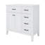Meuble-lavabo 36 po avec lavabo en céramique 36 po, meuble-lavabo autoportant avec 2 tiroirs-803225947