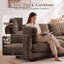 Canapé d'angle modulaire en chenille, 2 poufs amovibles, mousse haute densité, montage facile-14394265-14394264