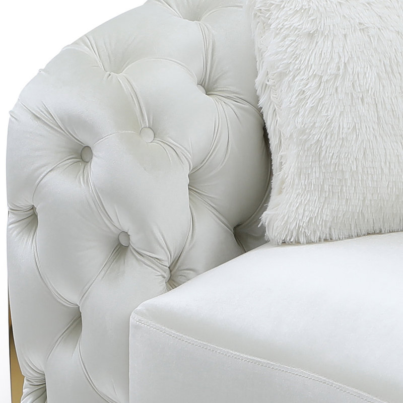 Frankel 71'' Velvet Loveseat, 33" H x 71" W x 35" D