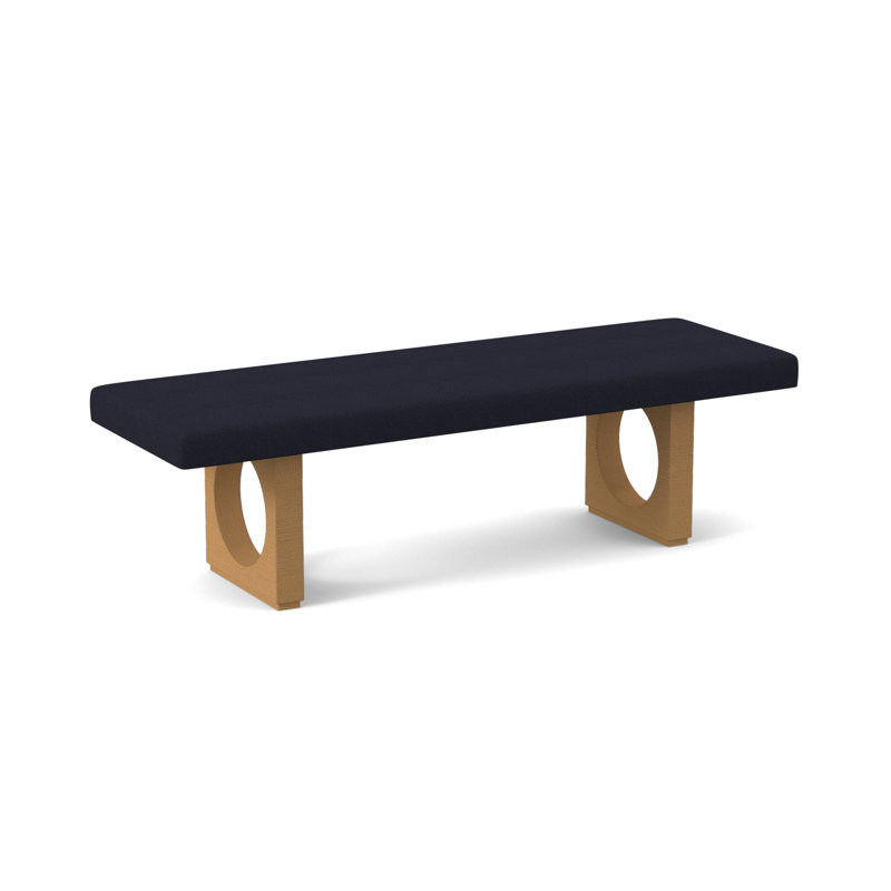 Void Upholstered Bench, Amber, Venice Navy