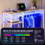 LED Lighted Coat Rack with Hanging Rail and 2-Drawer-349709299