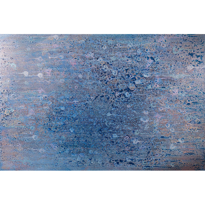 Monet With Glasses Painting, 48" H x 60" W, Black Framed