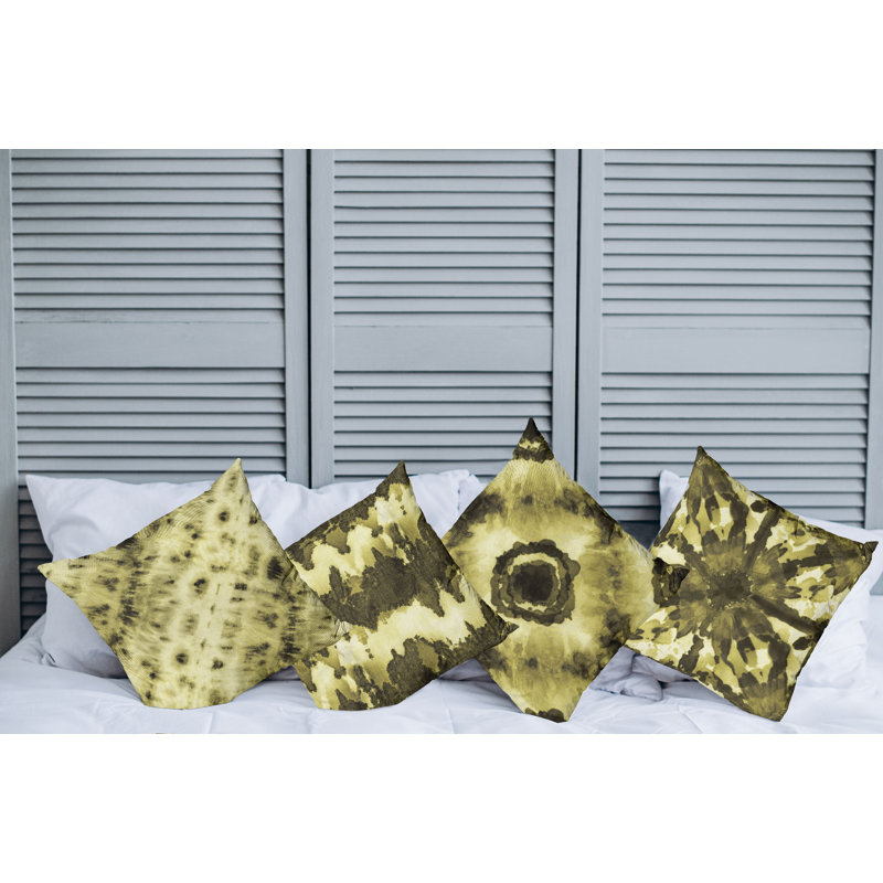 Housse de coussin Montezuma, 24 po x 24 po, Kaki foncé / vert