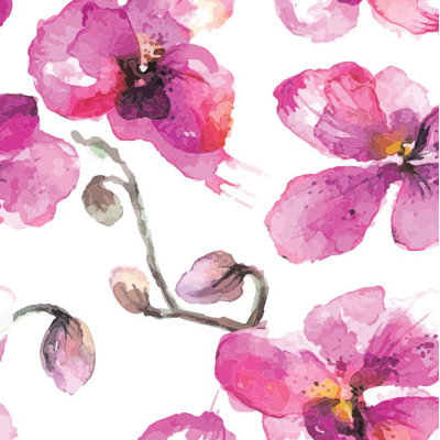 Murale orchidée florale et botanique