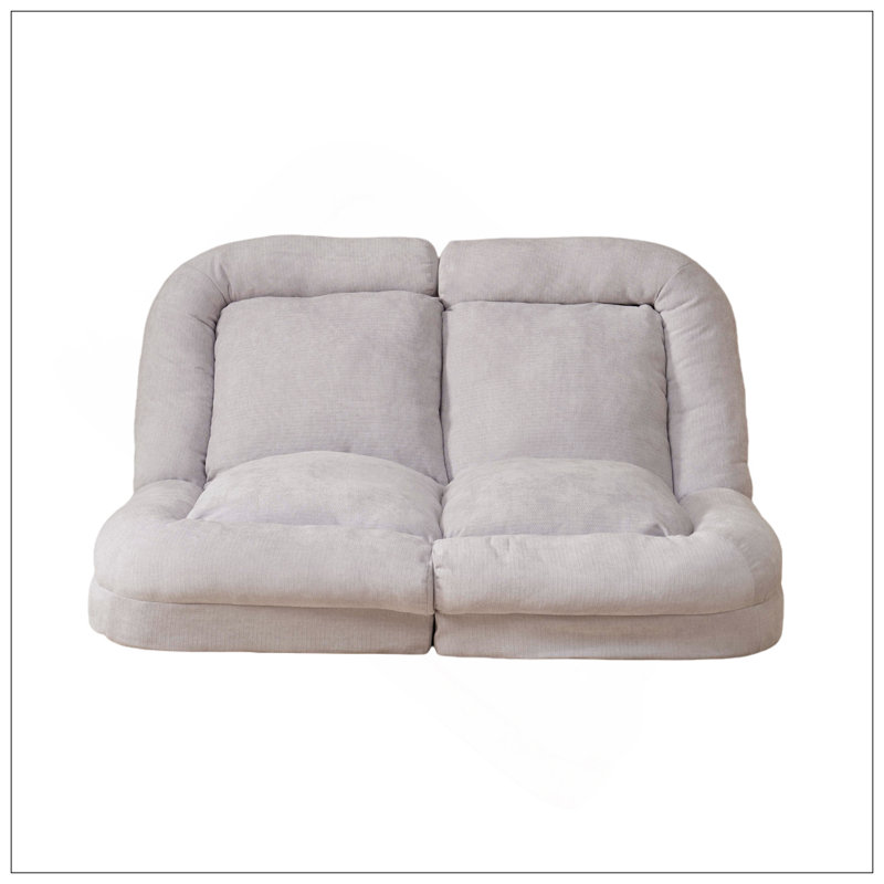 Canapé-lit convertible double escamotable, Blanc