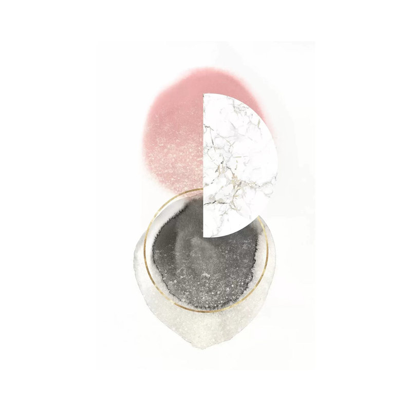 Blushing Geo I by Isabelle Z - Print on Canvas, Wrapped Canvas, 152.5 cm H x 101.5 cm W x 3.175 cm D