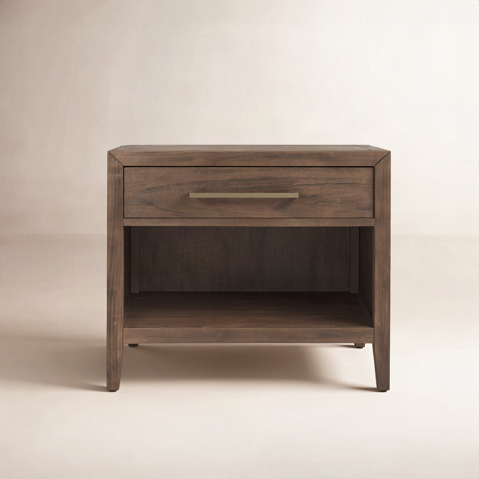 Pama 1-Drawer Mahogany Nightstand, Brown