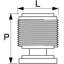 Vibe 1" Diameter Cylindrical Knob-988126427