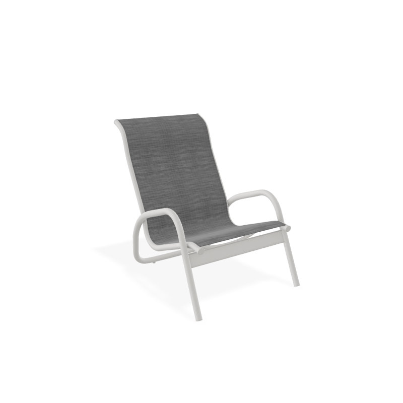 Gardenella Patio Chair, Snow, Collect Charcoal