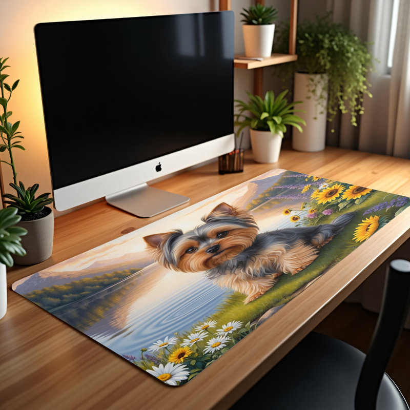 Polyester Desk Pad, 14.4x12.1