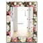 Miroir mural traditionnel sans cadre 13 obsidian fleuri-40101783