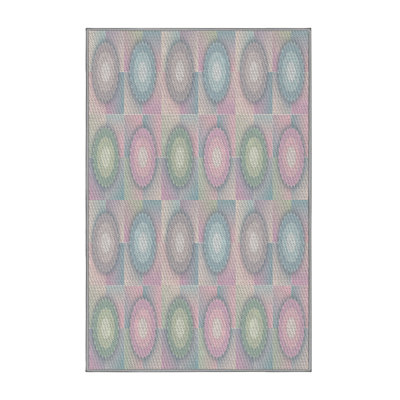 Rose à pois Tapis décoratif