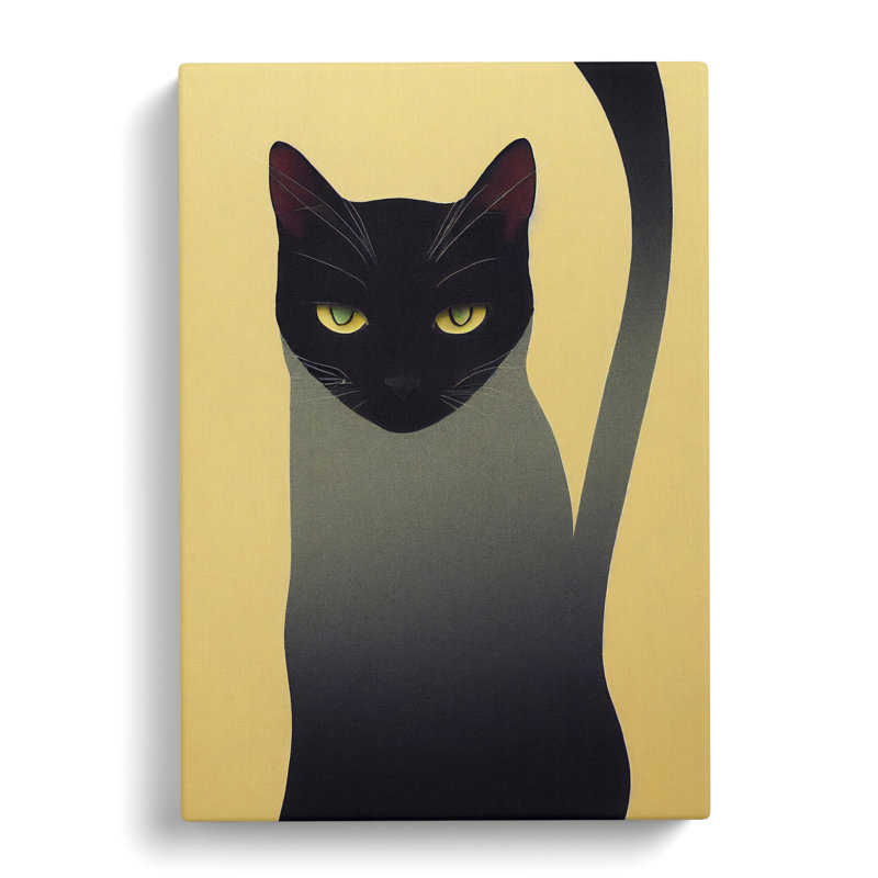 CAN-V0523-390X Cat Conceptual - Wrapped Canvas Print, 50cm H x 35cm W x 3cm D