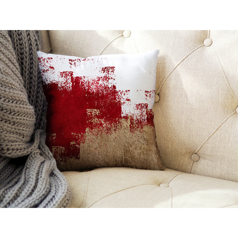 Abstract Outdoor Reversible Throw Pillow, 17H" x 17W", 15H" x 15W"