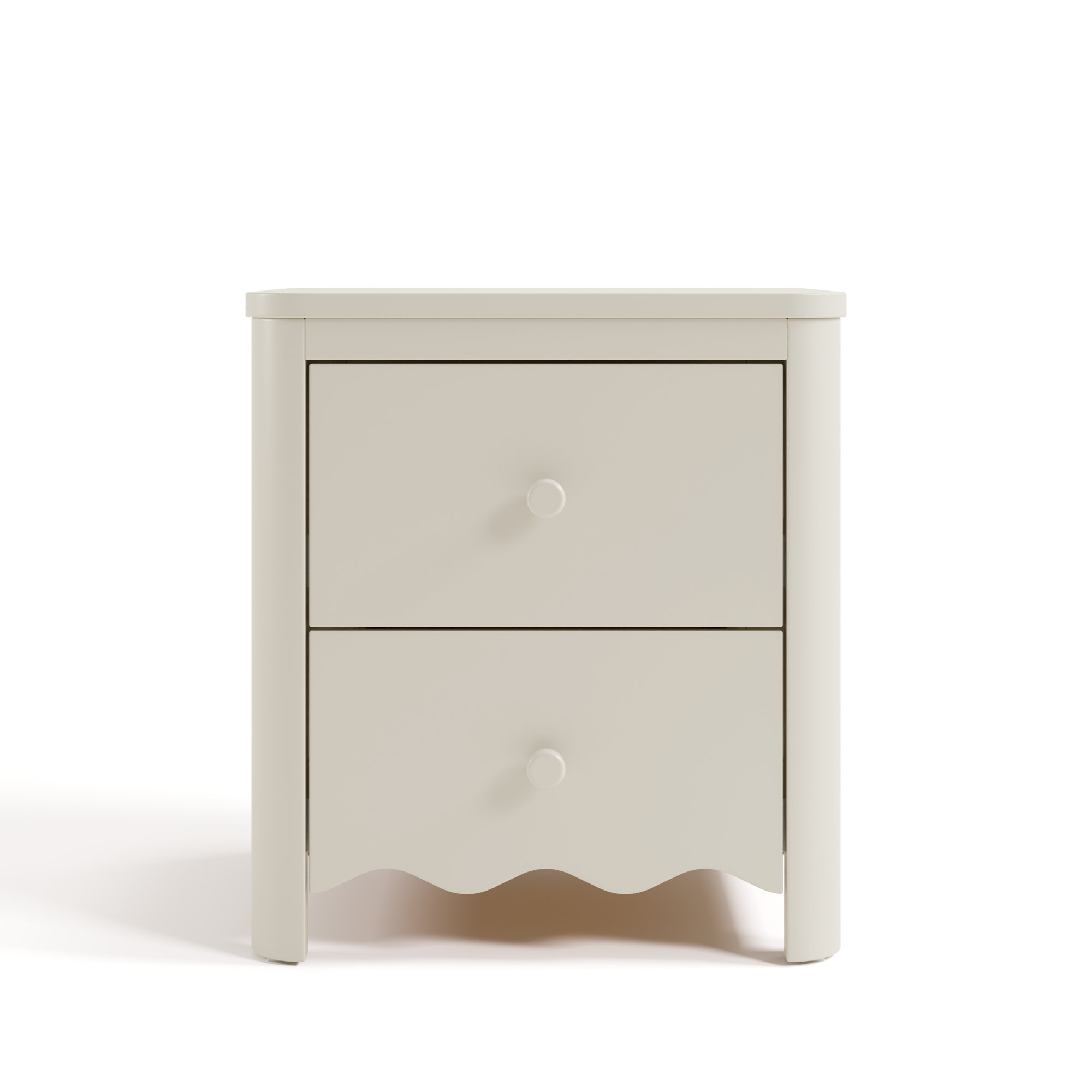 Casablanca 2 Drawer Nightstand, Frosted Oat