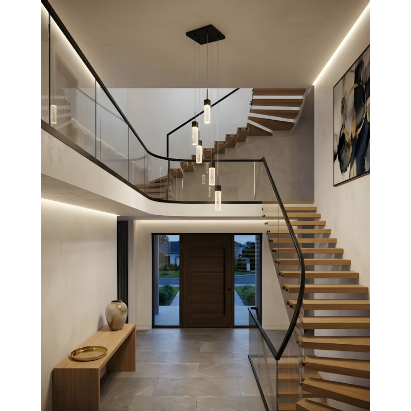 Luminaire suspendu en grappe à 5 lumières Savell