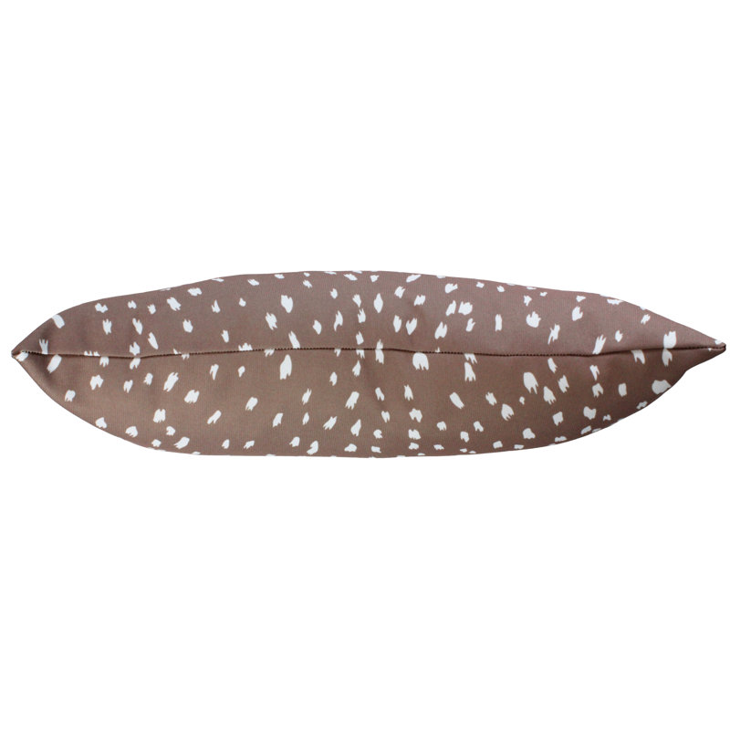 Animal Print Reversible Throw Pillow, Mocha