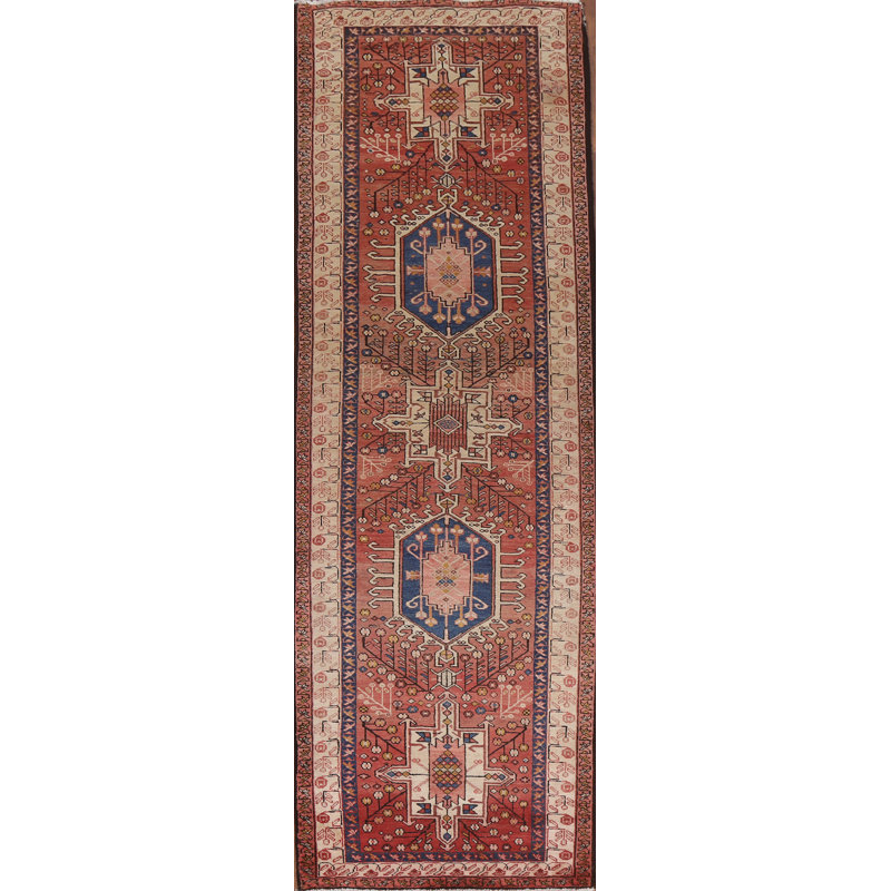 Tapis de couloir géométrique Heriz Persian Design