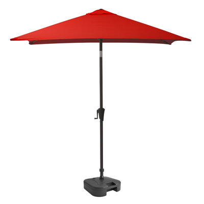Parasol de marché carré 6 pi 6 po x 6 pi 6 po avec base Helland