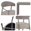 Ensemble de chaises d'appoint 2 pièces avec table basse - Confort moelleux et robustesse industrielle-560315840