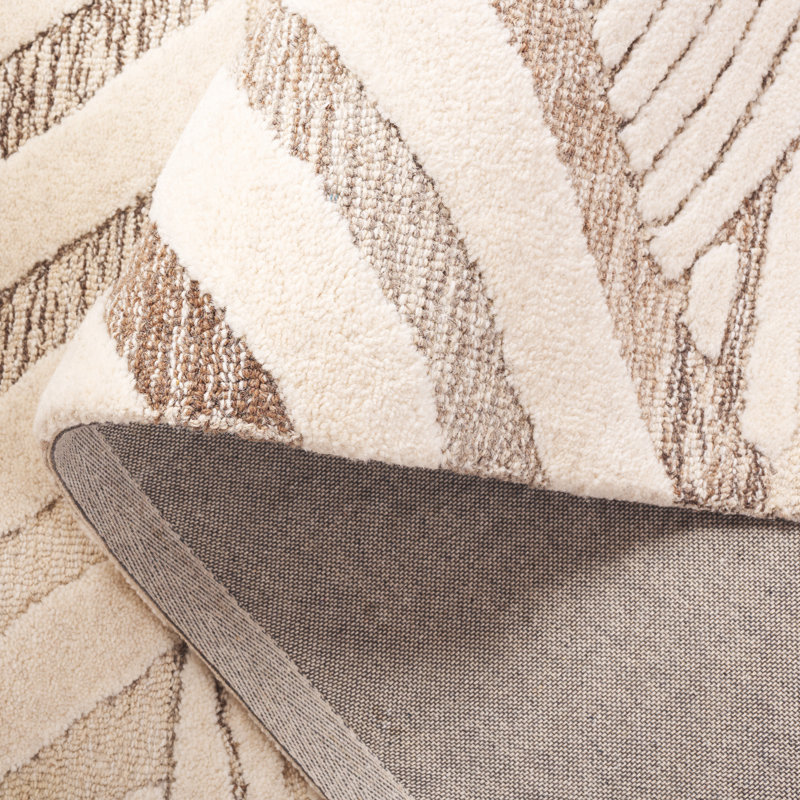 Ebony 818 Hand Tufted Wool & Cotton Abstract Rug, Rectangle 5' x 8'