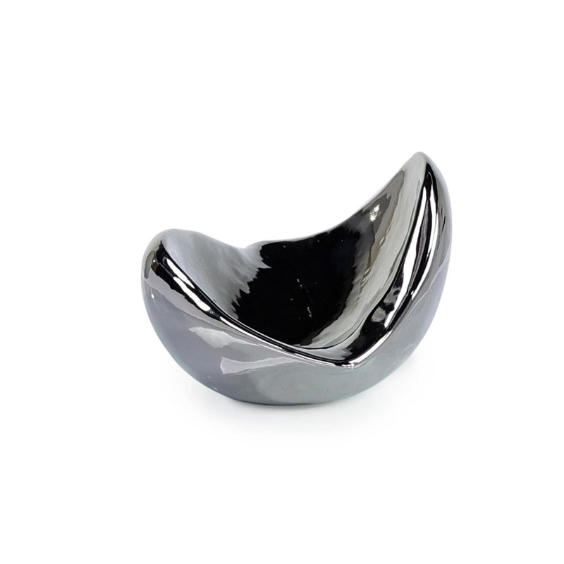 Scooped Silver Bowl