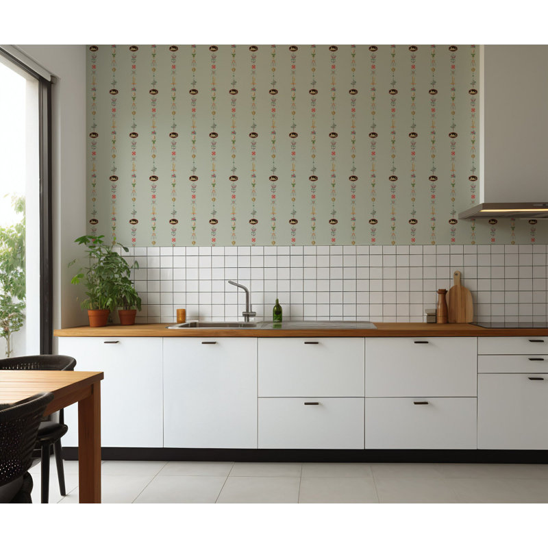 NeoClassical Stripe - Antique Glaze Wallpaper