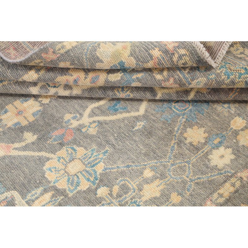 One-of-a-Kind 6' X 8'8" New Age Wool Area Rug in Grey