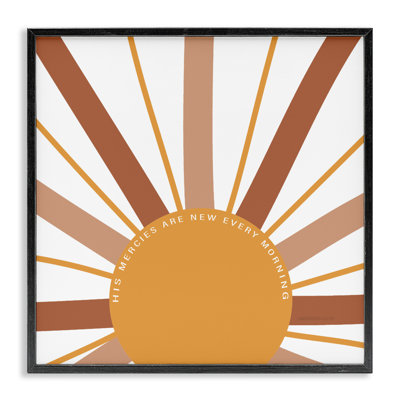 His Mercies Every Morning Framed Giclee, design by SD Graphics Studio