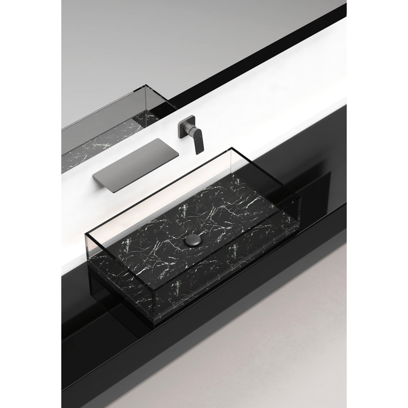 Robinet de salle de bain à cascade Gunmetal - Fabrication en laiton, pour une salle de bain élégante, une seule opération en qualité de fabrication et,