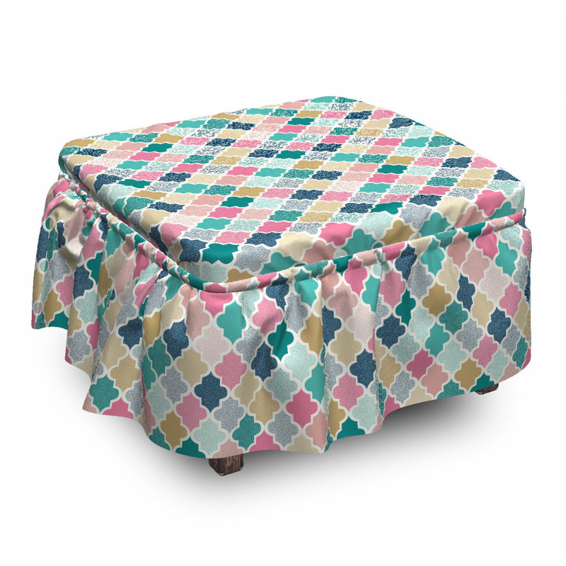 Box Cushion Ottoman Slipcover