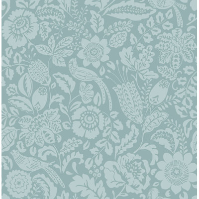 Marta Navy Floral Trail Wallpaper