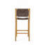 Tabouret de bar d'extérieur en bois d'acacia