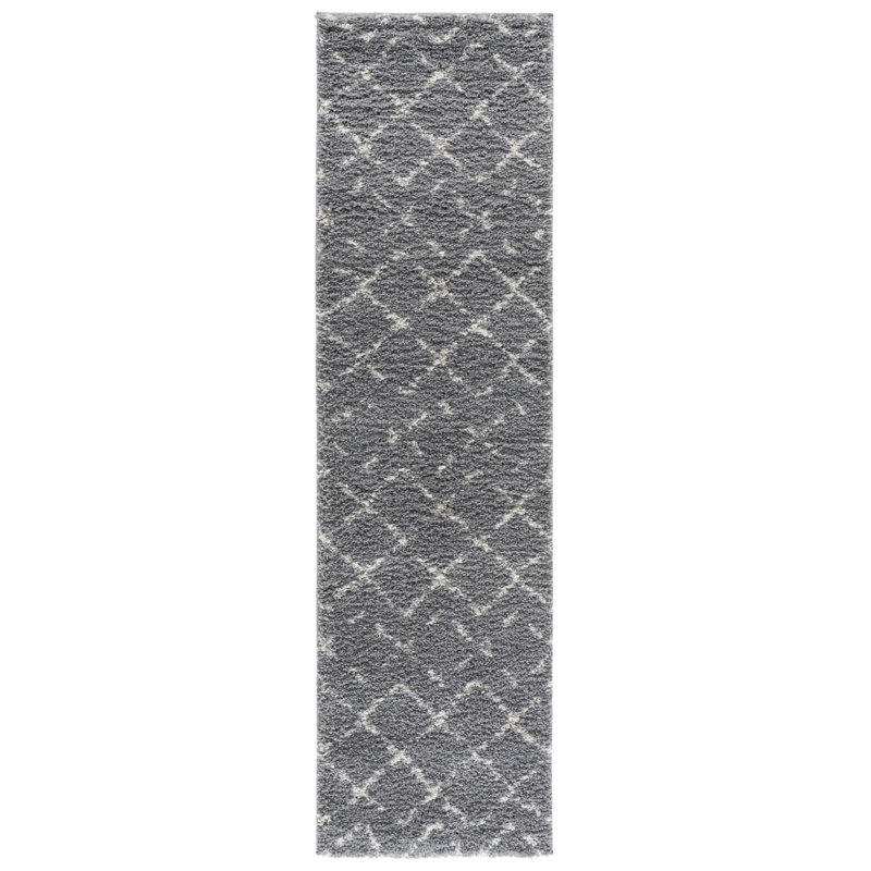 Tapis d'intérieur à poils longs Arizona, Tapis de couloir 2 pi 3 po x 8 pi