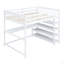 Lit mezzanine double avec tablettes de rangement et bureau sous le lit-64355229-64355228