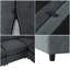 Canapé modulaire rembourré en forme de L de 124,8 po à 7 places avec repose-pieds - conception librement transformable-1454801297
