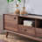 Simple solid wood TV stand